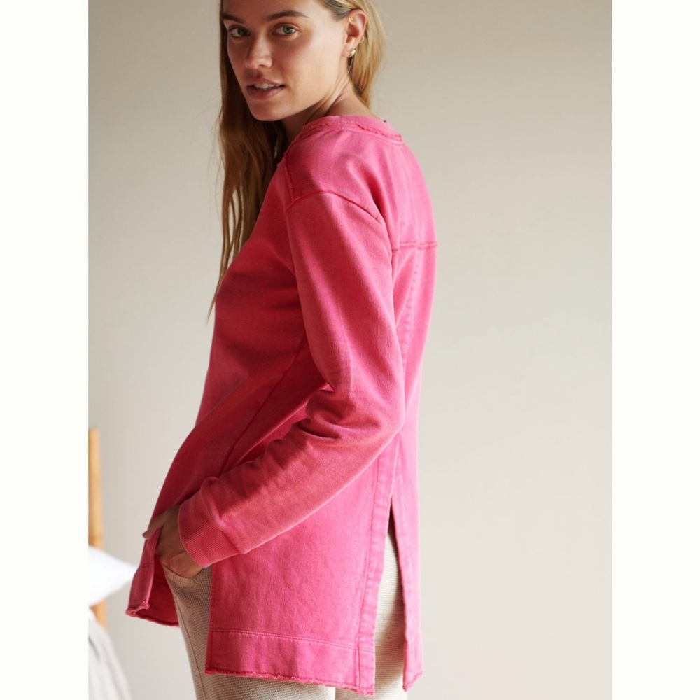 Anthropologie Pilcro Split-Hem Tunic Top